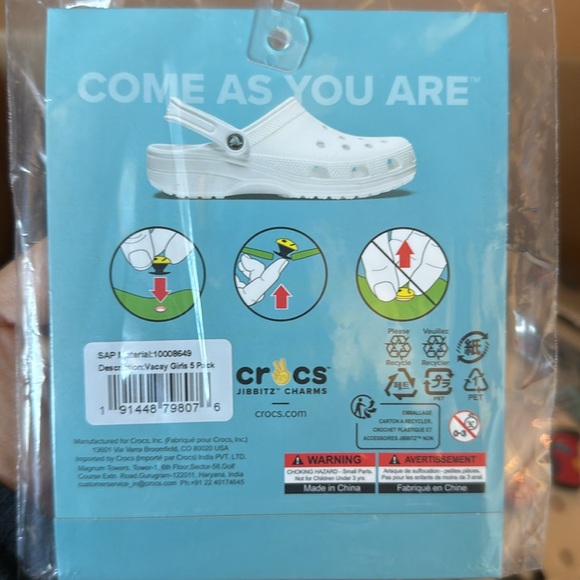 Crocs Jibbitz Charms - Girls Vacation 5 pack - Picture 2 of 2